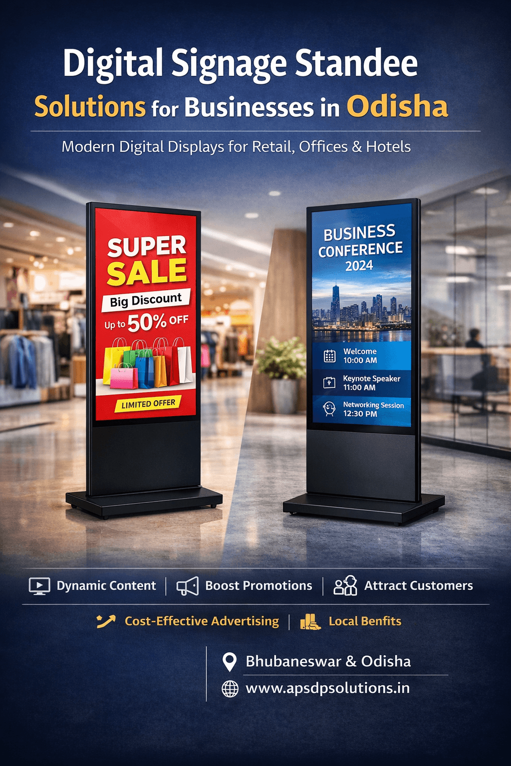 Digital Signage Standee Solutions for Businesses in Odisha